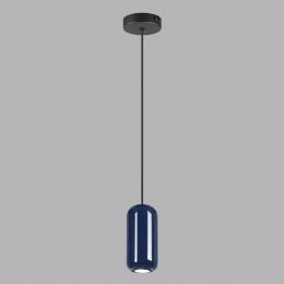 Odeon light 5053/1E PENDANT ODL24 311 черный/синий/металл Подвес GU10 LED 4W OVALI  - 4 купить